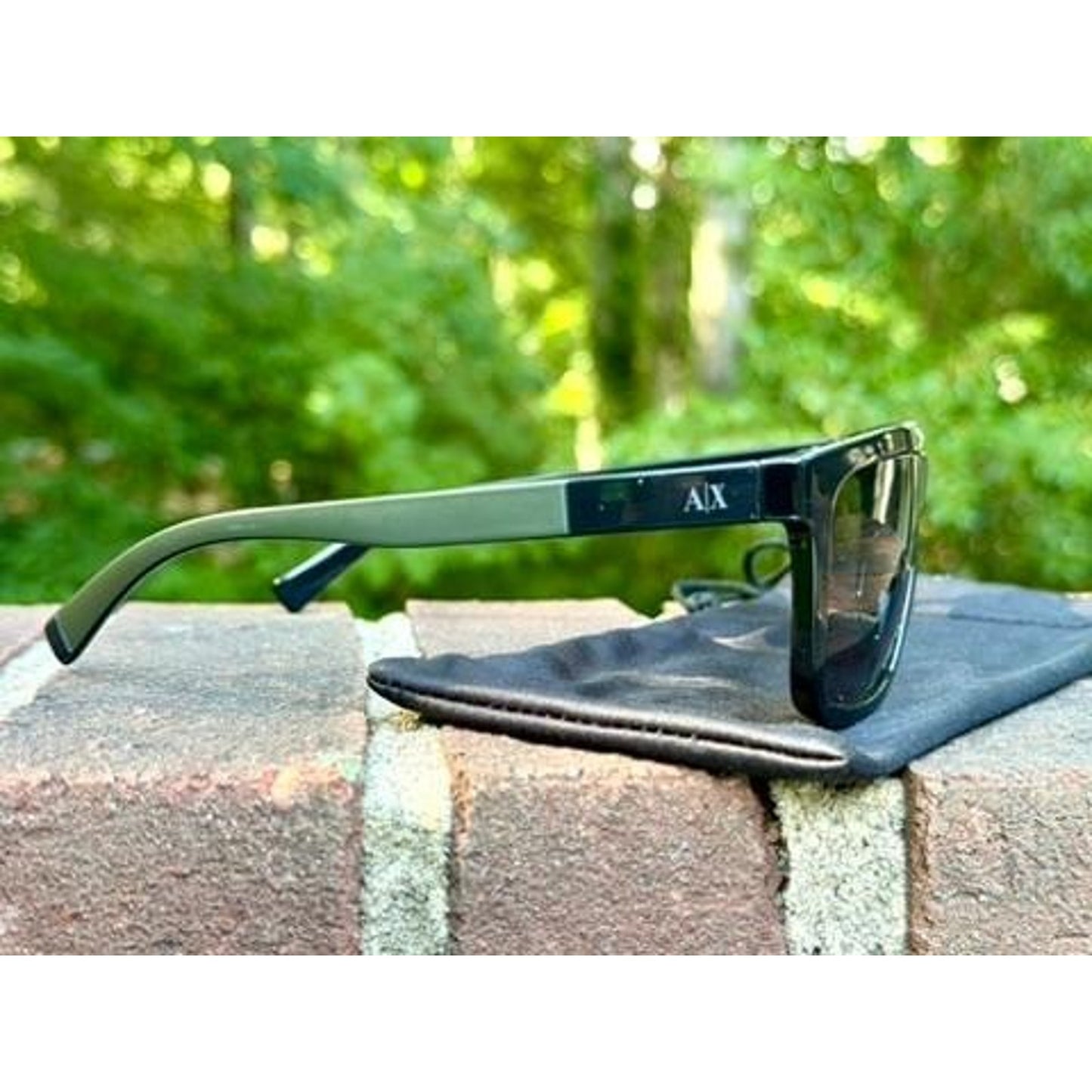 Armani Exchange AX 4045S Prescription Sunglasses Mens Black Frame 56 18 140