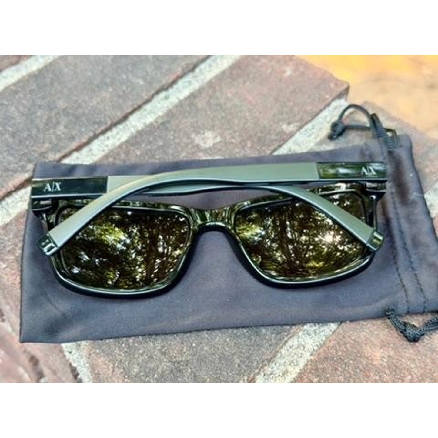 Armani Exchange AX 4045S Prescription Sunglasses Mens Black Frame 56 18 140