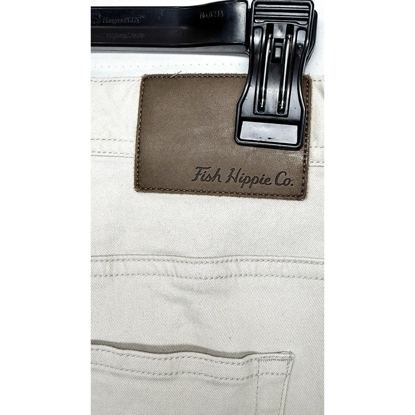 FISH HIPPIE CO. DUNEWALK 5 Pocket Stretch Pants 38x32 W38 L32 Tan / WORN ONCE!!