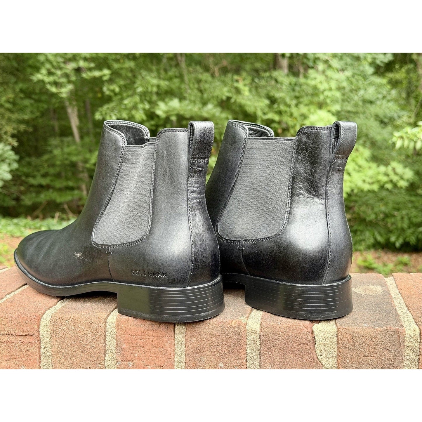 COLE HAAN Hawthorne Men’s Chelsea Boots Black Leather Size 11.5 M NWOT