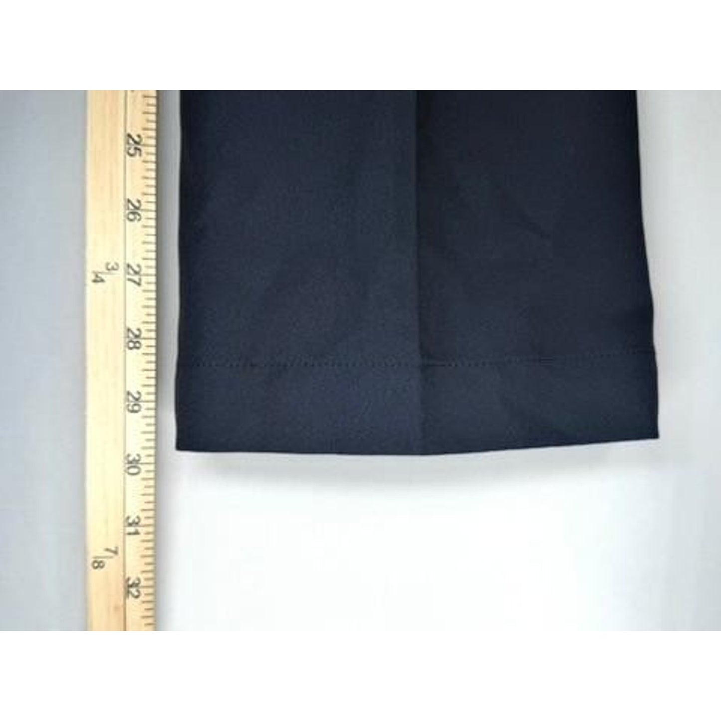Hart Schaffner Marx Dress Pants Mens 34x30 Navy Blue Flat Front Polyester