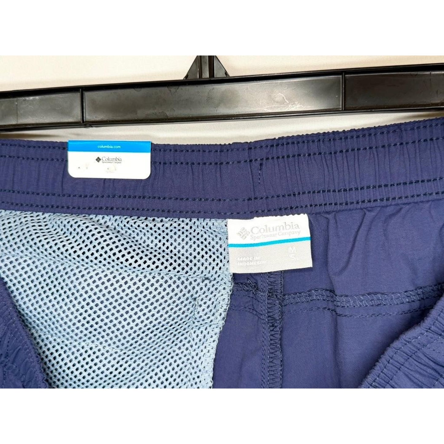 Columbia Sandy River Shorts Womens Medium Blue Nylon Athletic Hiking Outdoor New