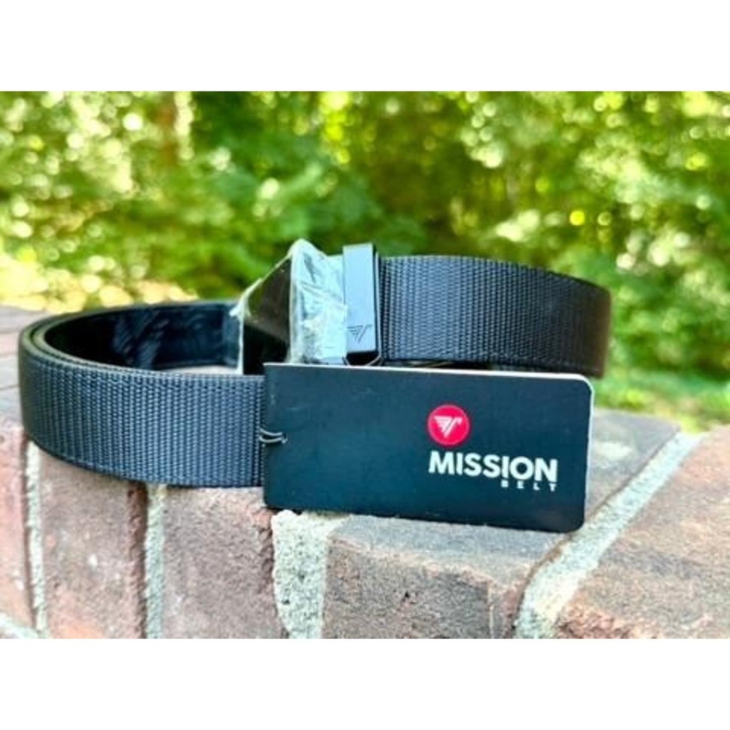 NWT Mission Belt Swat Black Nylon Ratchet Belt Mens XXL 40mm No Holes Adjustable