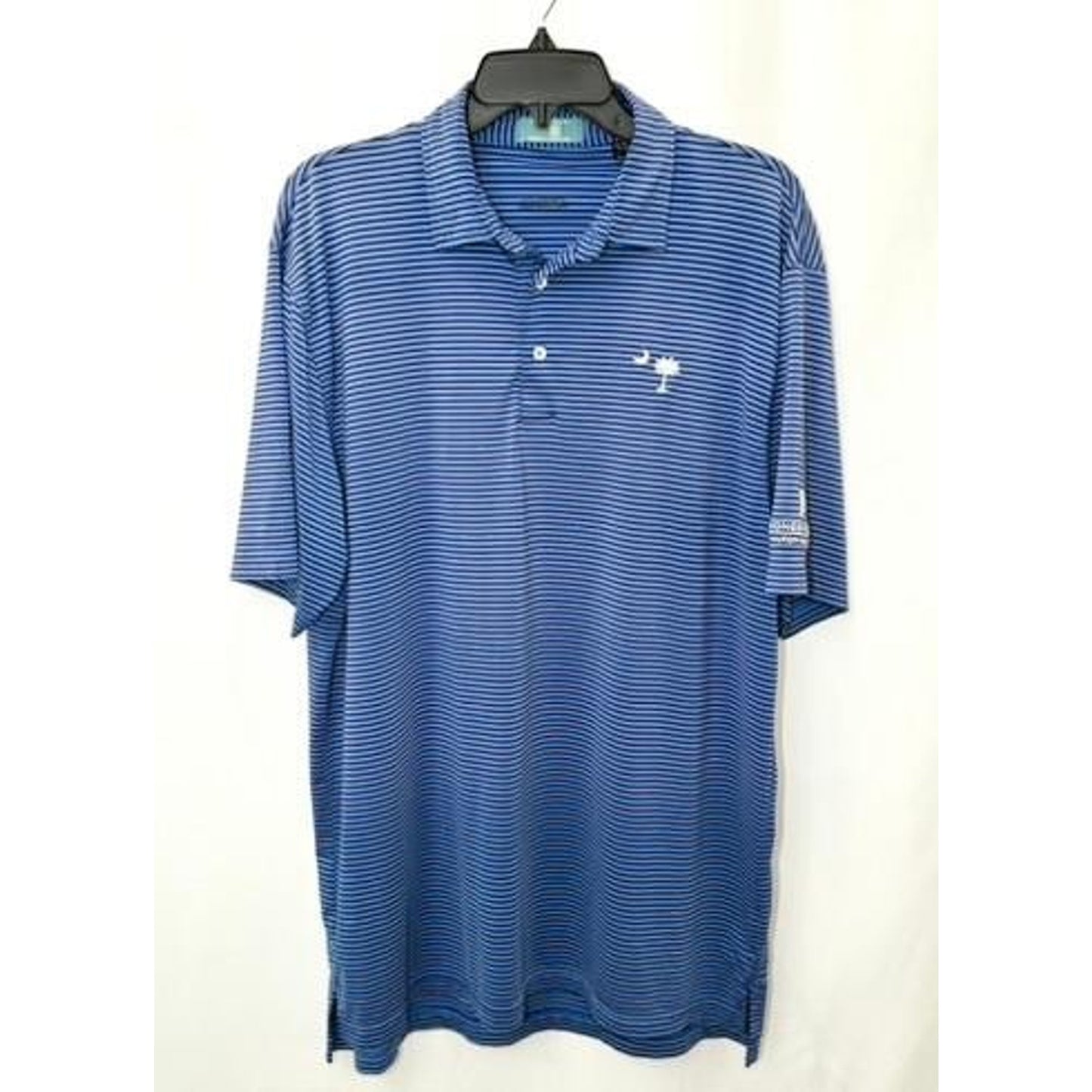 Sonesta Resort Hilton Head Island Polo Shirt Mens Large Blue Striped Golf South