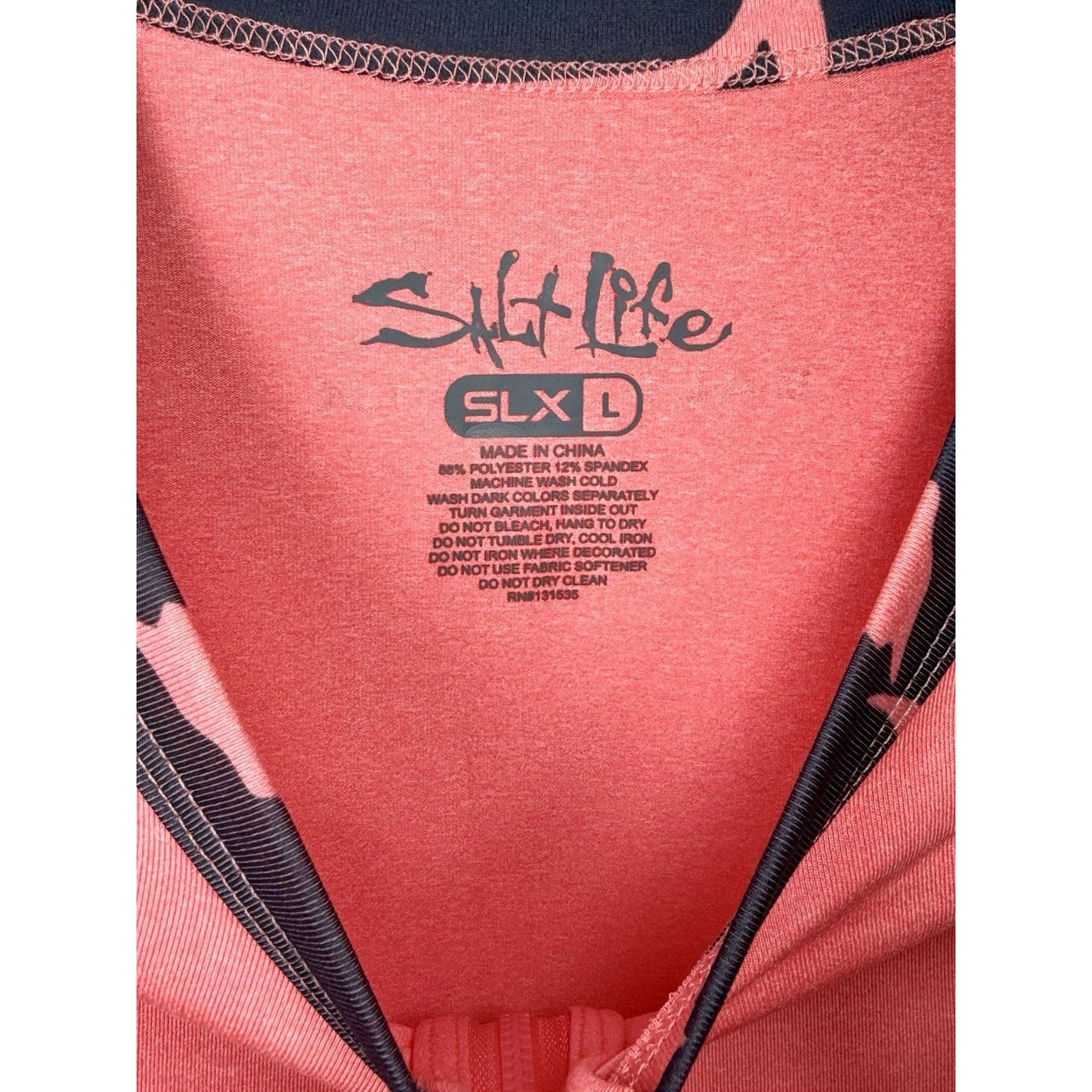 Salt Life Womens Escapism SLX Long Sleeve Performance Dress In Coral Heather NWT