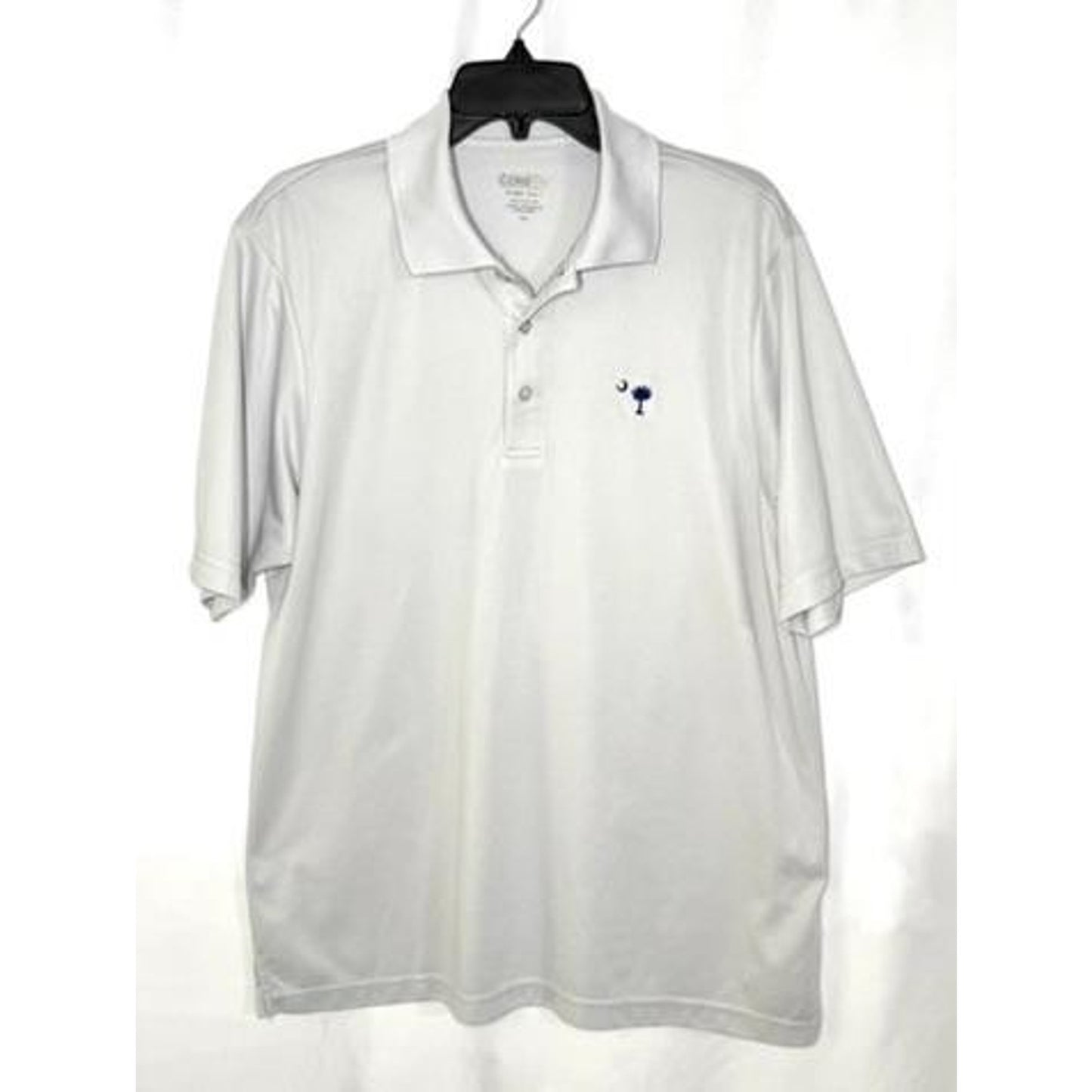 Core 365 South Carolina Palmetto Moon Polo Shirt Mens Medium Gray Polyester