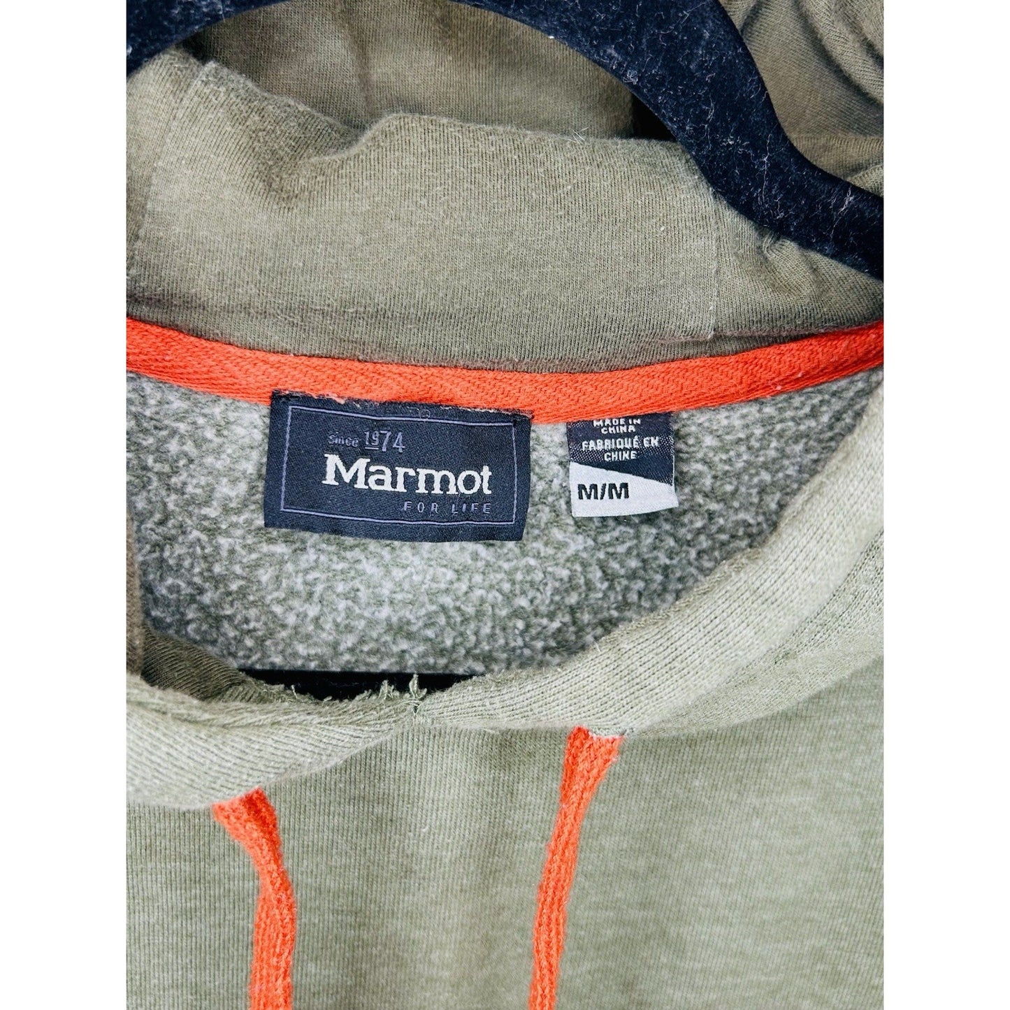 MARMOT Mountain Midweight Graphic Pullover Hoody , Green, Men's Medium