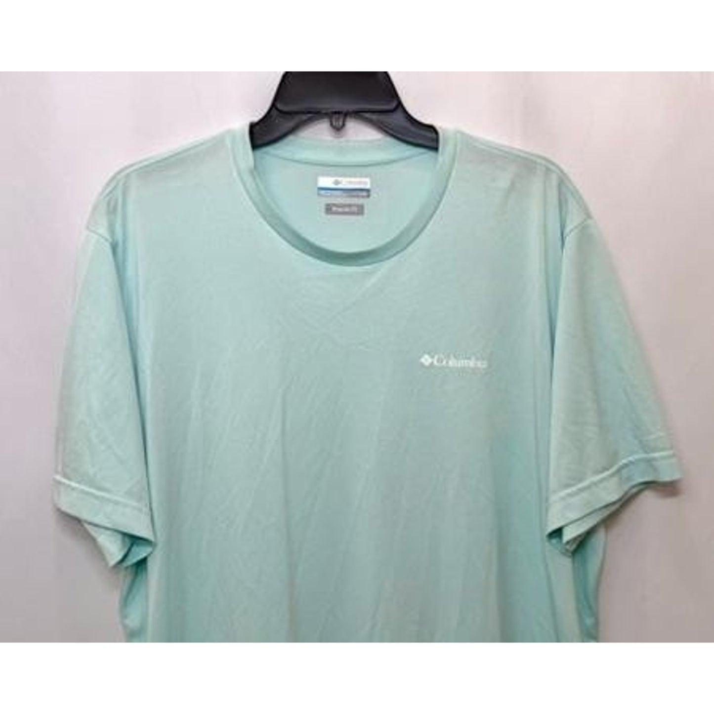 Columbia Sportswear Mens Large Mint Green Short Sleeve Polyester T-Shirt