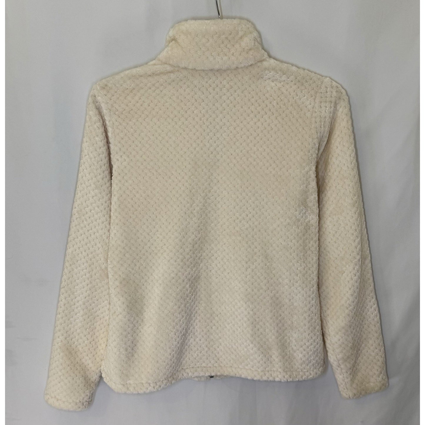 Women's Ivory Cream Soft Columbia Beech Forest Full Zip Fleece Jacket Size M