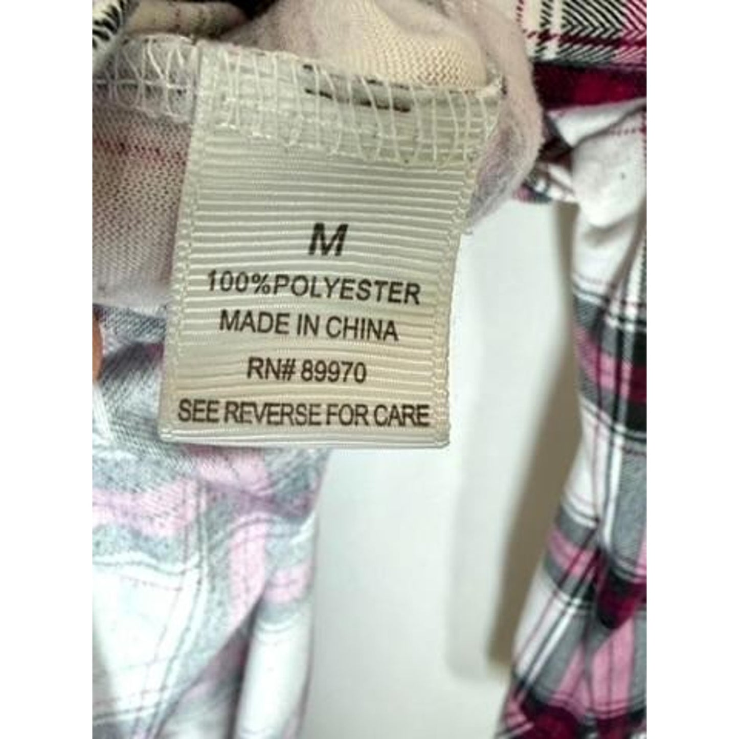 Lot of 2 Womens Plaid Flannel Button Up Shirts Passport L Eden Olivia