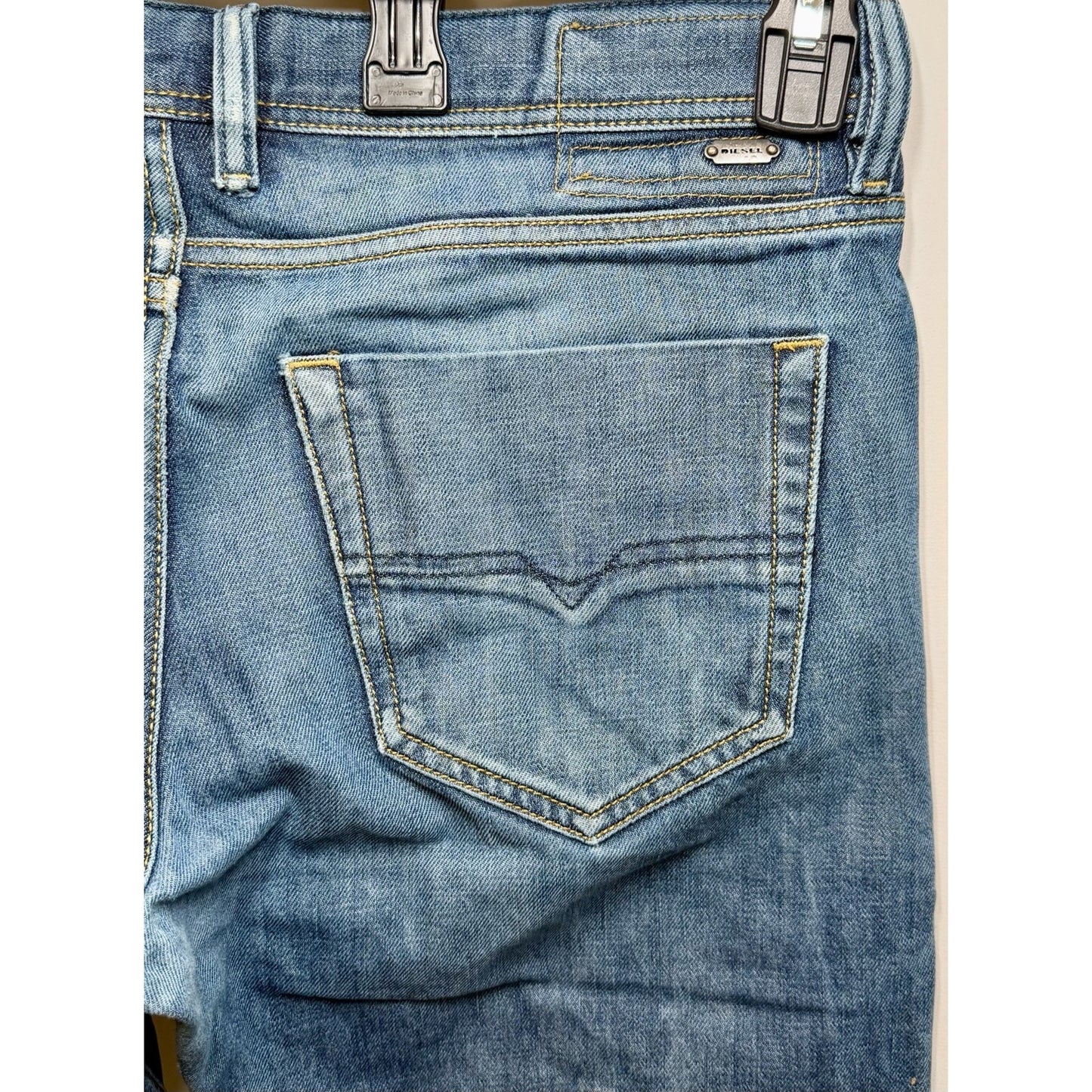 Diesel Jeans Tepphar Slim Carrot Dark Button Fly Skinny Jeans Men's 34x32