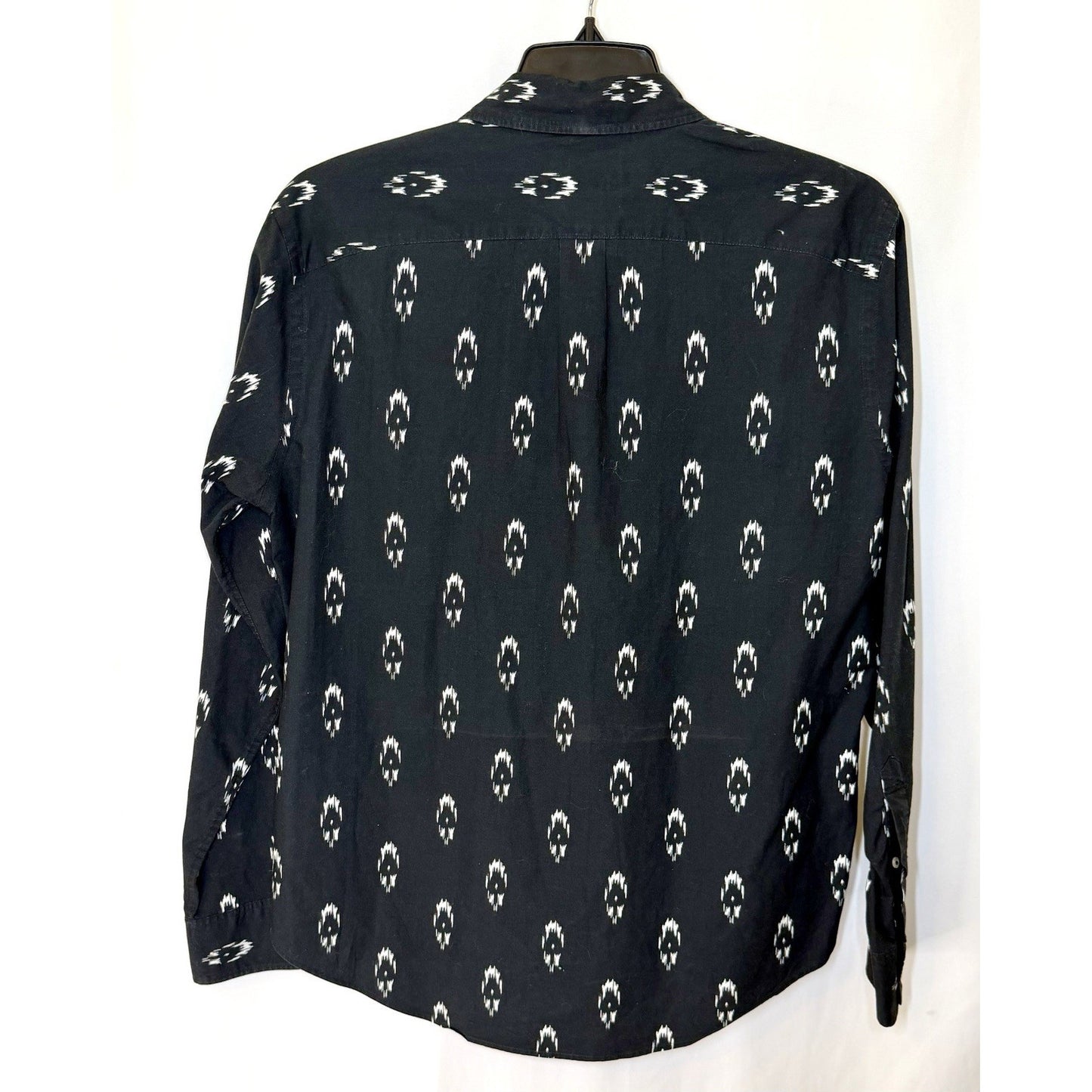 Bonobos Shirt Button Down Shirt Men L Black Southwestern Print Long Sleeve Shirt