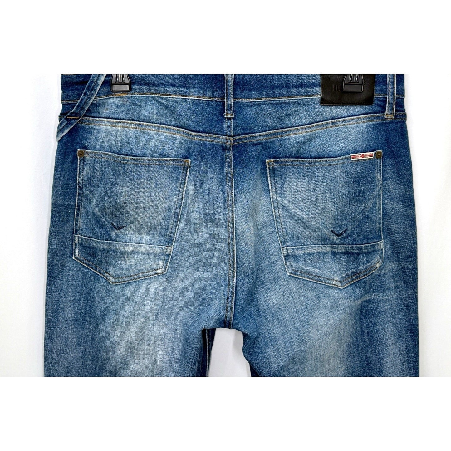HUDSON SARTOR RELAXED SKINNY DISTRESSED DENIM JEANS / Men Sz 36x32 / Worn Once!