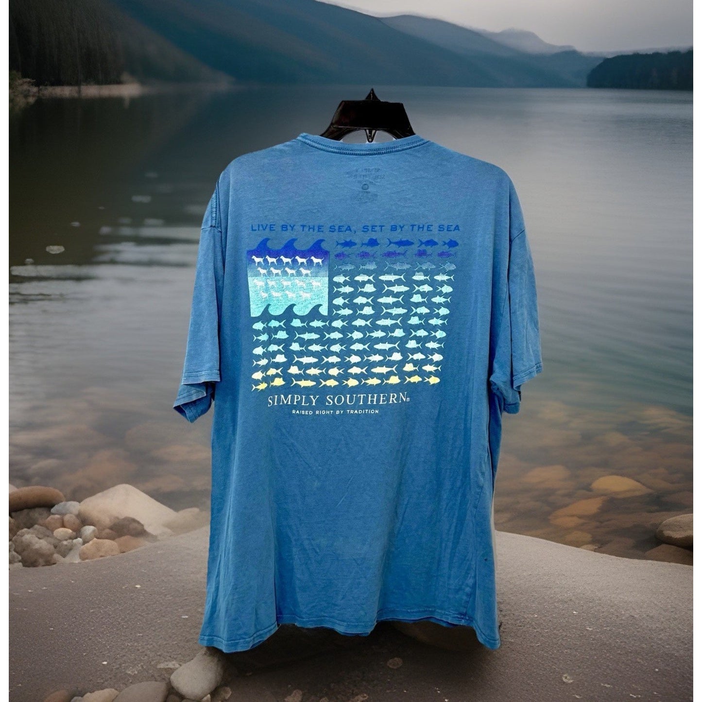 Simply Southern SeaFlag S/S Graphic T-Shirt Men’s Size XL