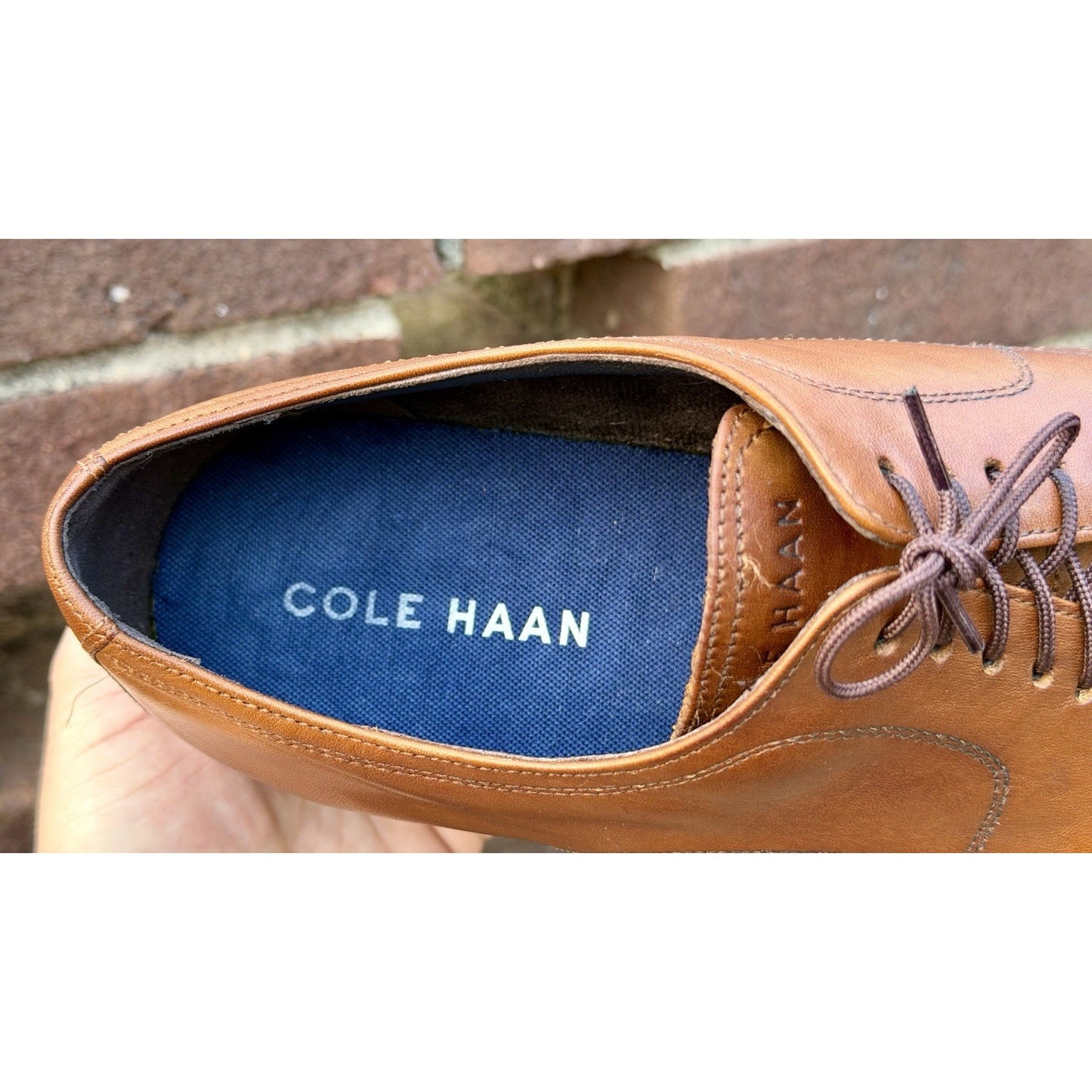 Cole Haan Men's Modern Essentials Cap Oxford British Tan C34138 Mens Size 11 M