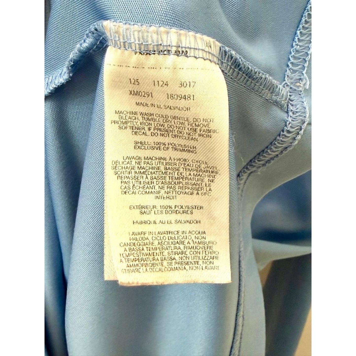 Columbia PFG Omni-Shade Long Sleeve Shirt Mens Large Blue Fishing Sun Tee