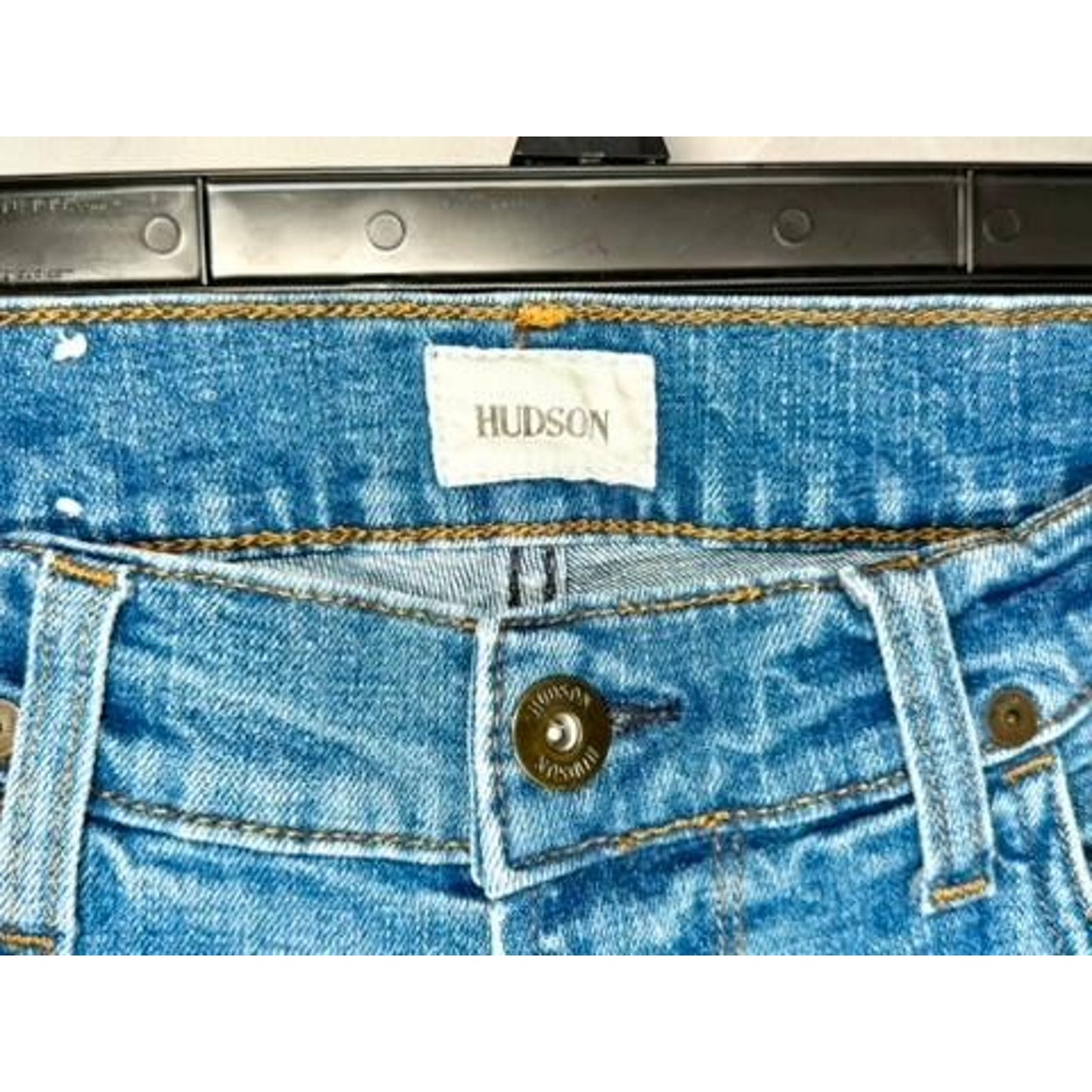Hudson Blake Slim Straight Jeans Mens Size 36 Blue Denim Stretch Pants