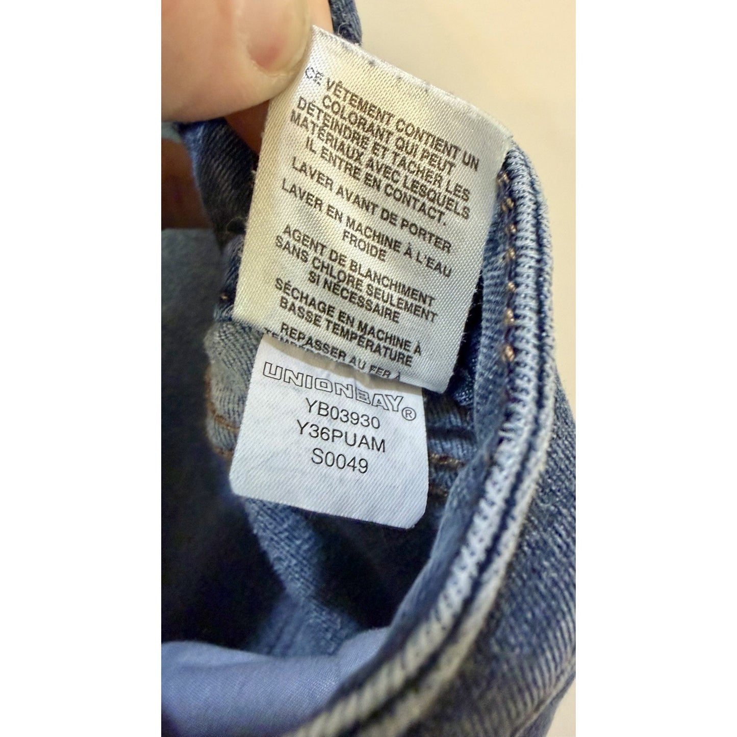 UB Tech Jeans Mens Travel Explore Discover Straight Stretch Denim Blue 38x32