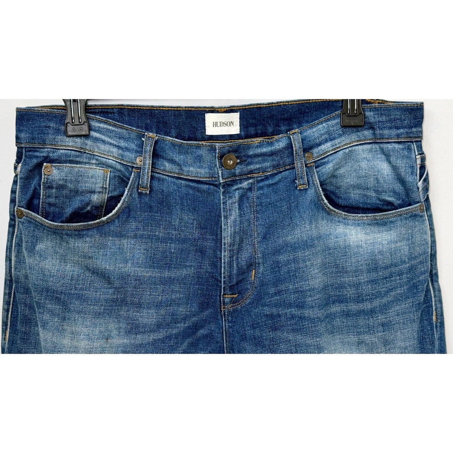 HUDSON SARTOR RELAXED SKINNY DISTRESSED DENIM JEANS / Men Sz 36x32 / Worn Once!