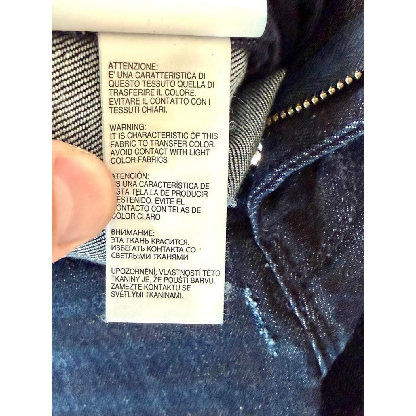 Armani Exchange J13 Slim Jeans Mens Size 34 Dark Wash Blue Denim
