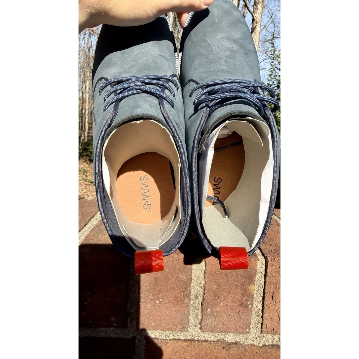 NWT SWIMS Men's Motion Chukka Boots Color Navy Men’s Size 8 / $258 Retail