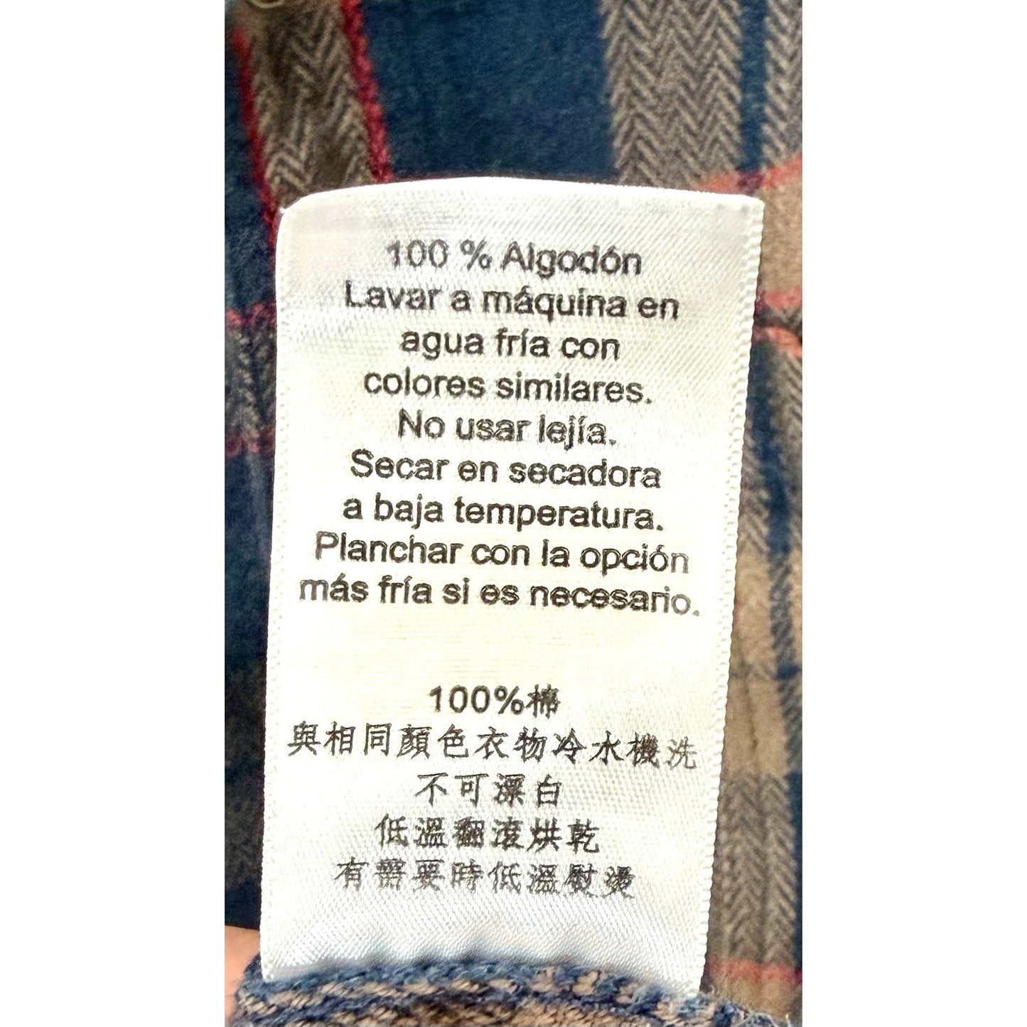 KAVU Men's Big Joe Flannel Shirt Large Plaid Cotton Corner Clay Size XXL