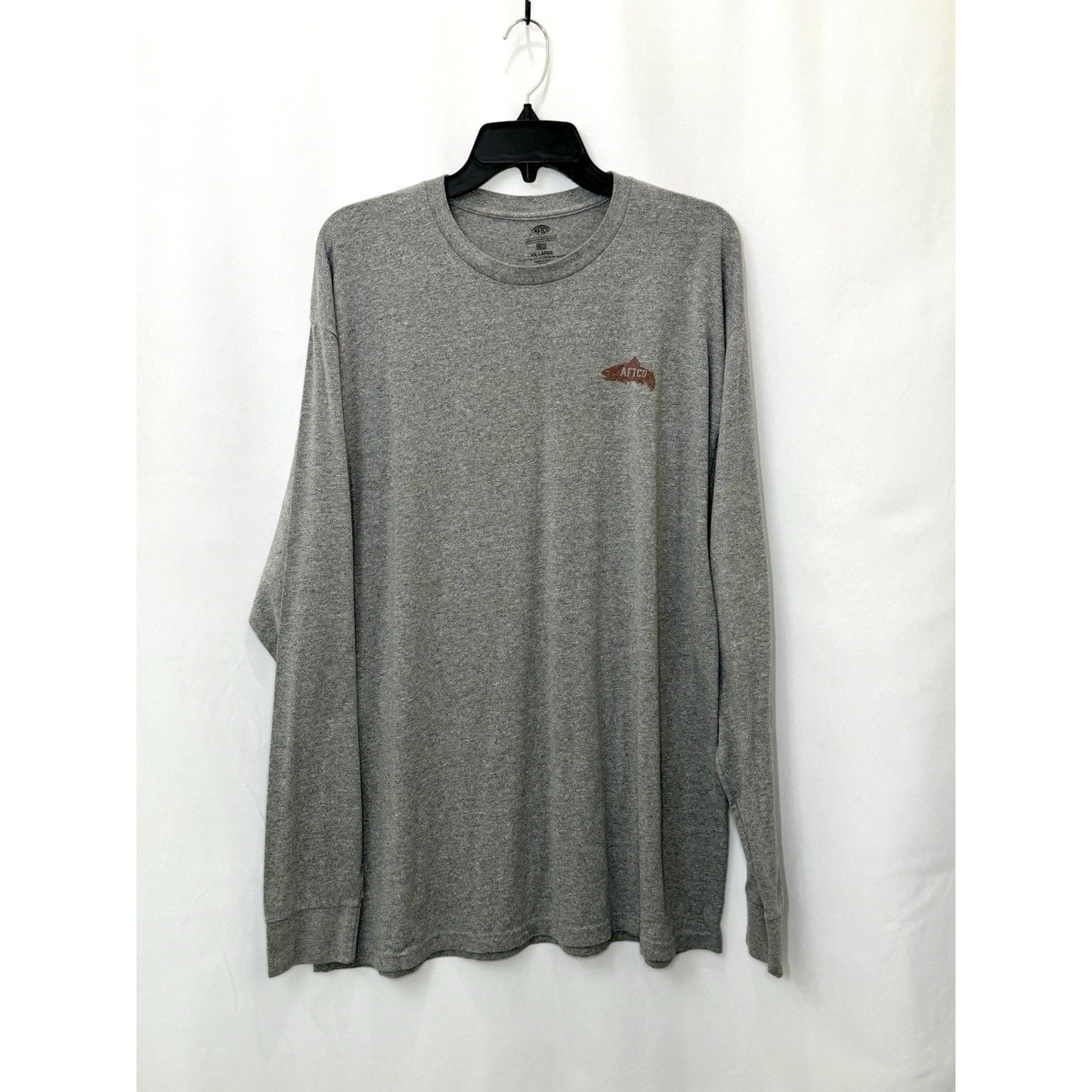 AFTCO Any Fish Any Water L/S Fishing Shirt / Heather Gray / Men’s Size XXL