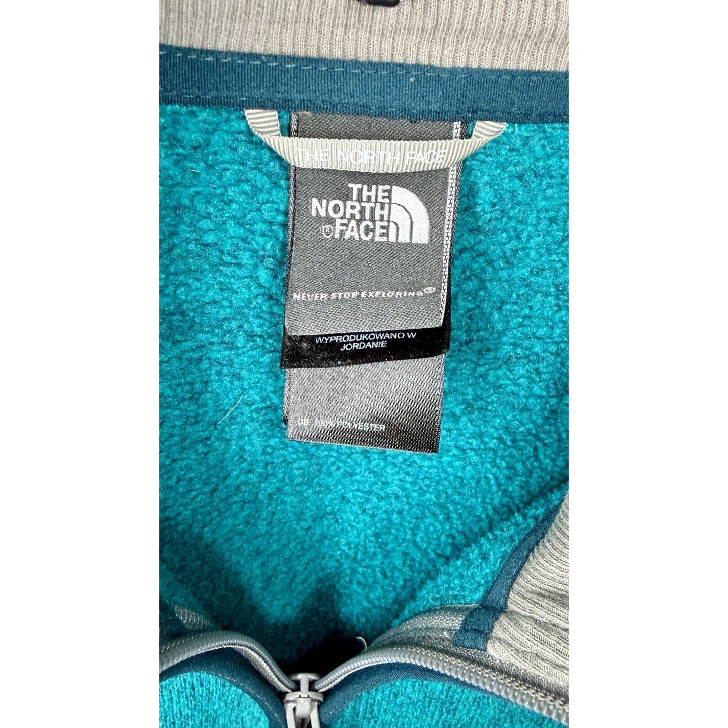 The North Face Women's Full Zip Fleece Jacket - Green - Size Large