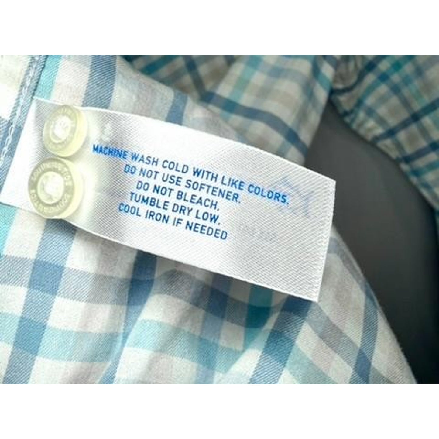 Southern Tide Shirt Mens Medium Blue White Plaid Long Sleeve Button Up Stretch