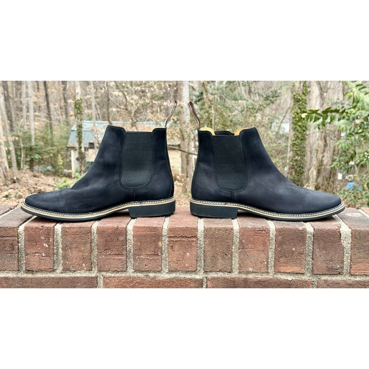 De Wolf Black Suede Chelsea Boots Men’s Size 11.5 / Worn Twice