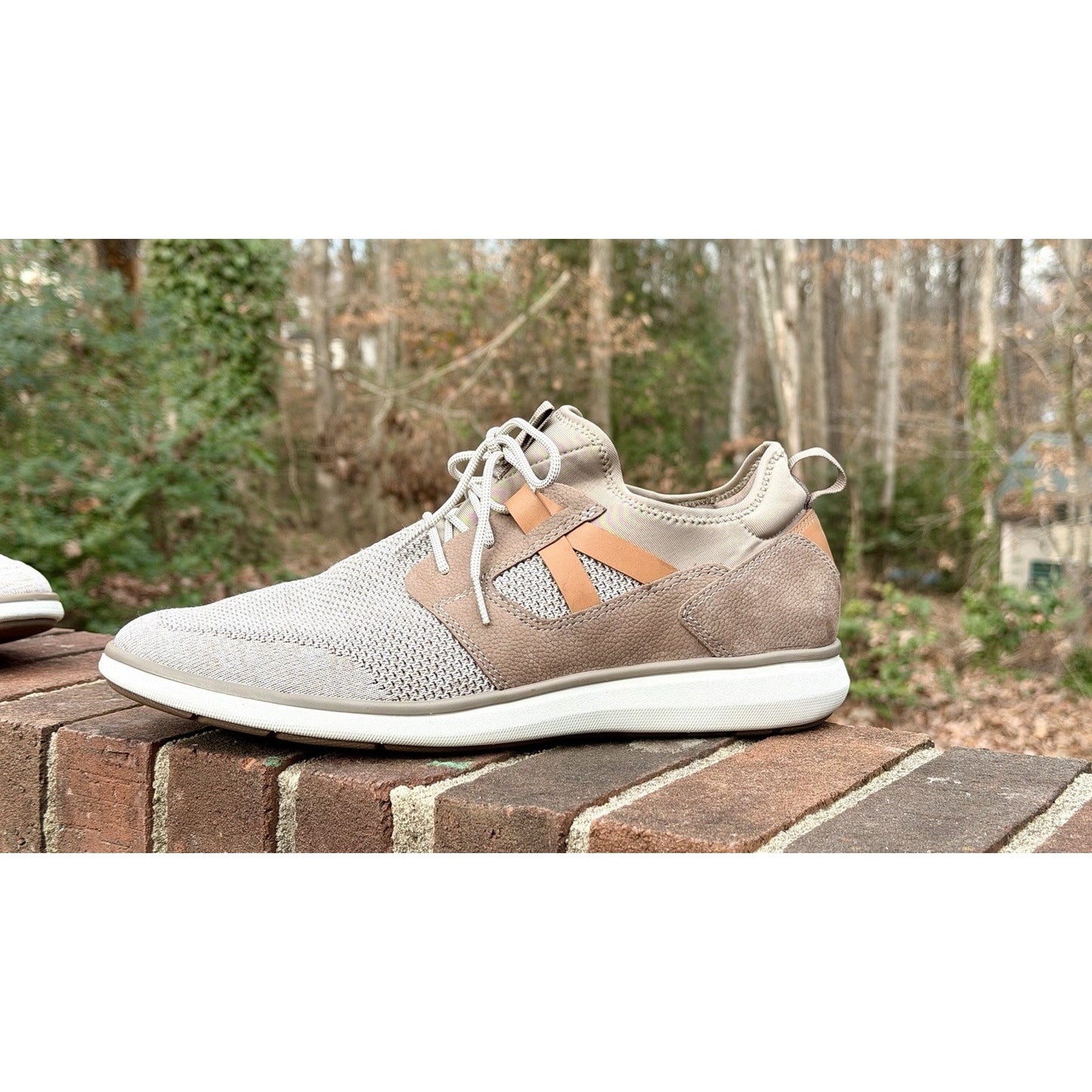 Florsheim Venture Knit Plain Toe Sneaker / Men’s Size 13W / Mushroom/ Worn Once!