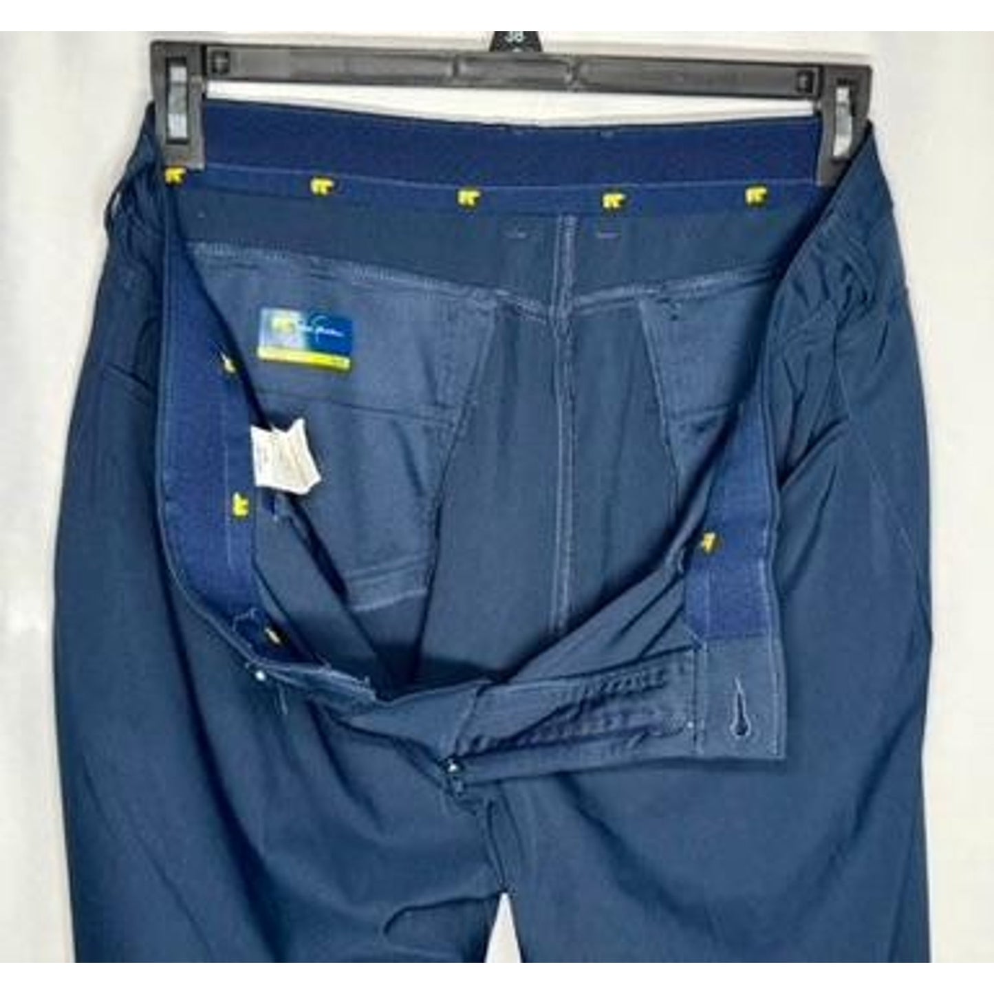 Jack Nicklaus Mens Golf Pants 38x30 Blue Stretch Performance Flat Front