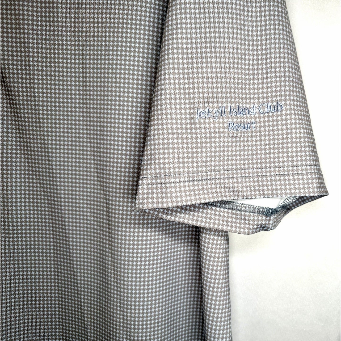 Turtleson Performance Polo Golf Shirt Men's X-Large Short Sleeve Micro Check