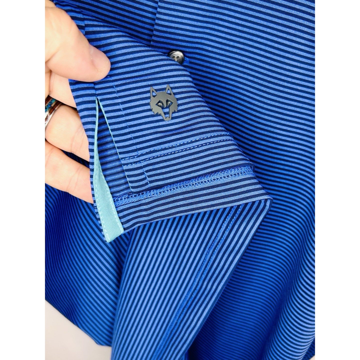 Greyson Santa Ana Polo Color Maltese Blue/Iona Blue Men’s Large | New $110