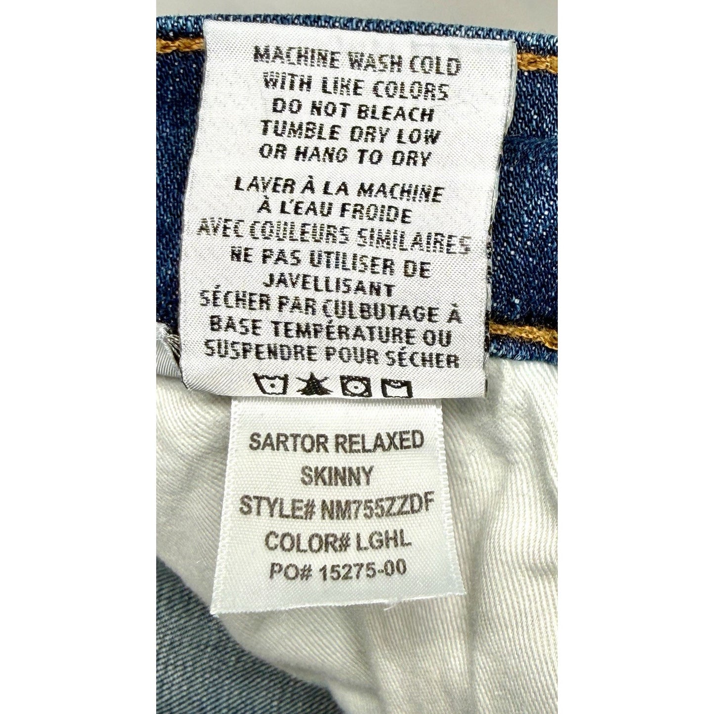 HUDSON SARTOR RELAXED SKINNY DISTRESSED DENIM JEANS / Men Sz 36x32 / Worn Once!