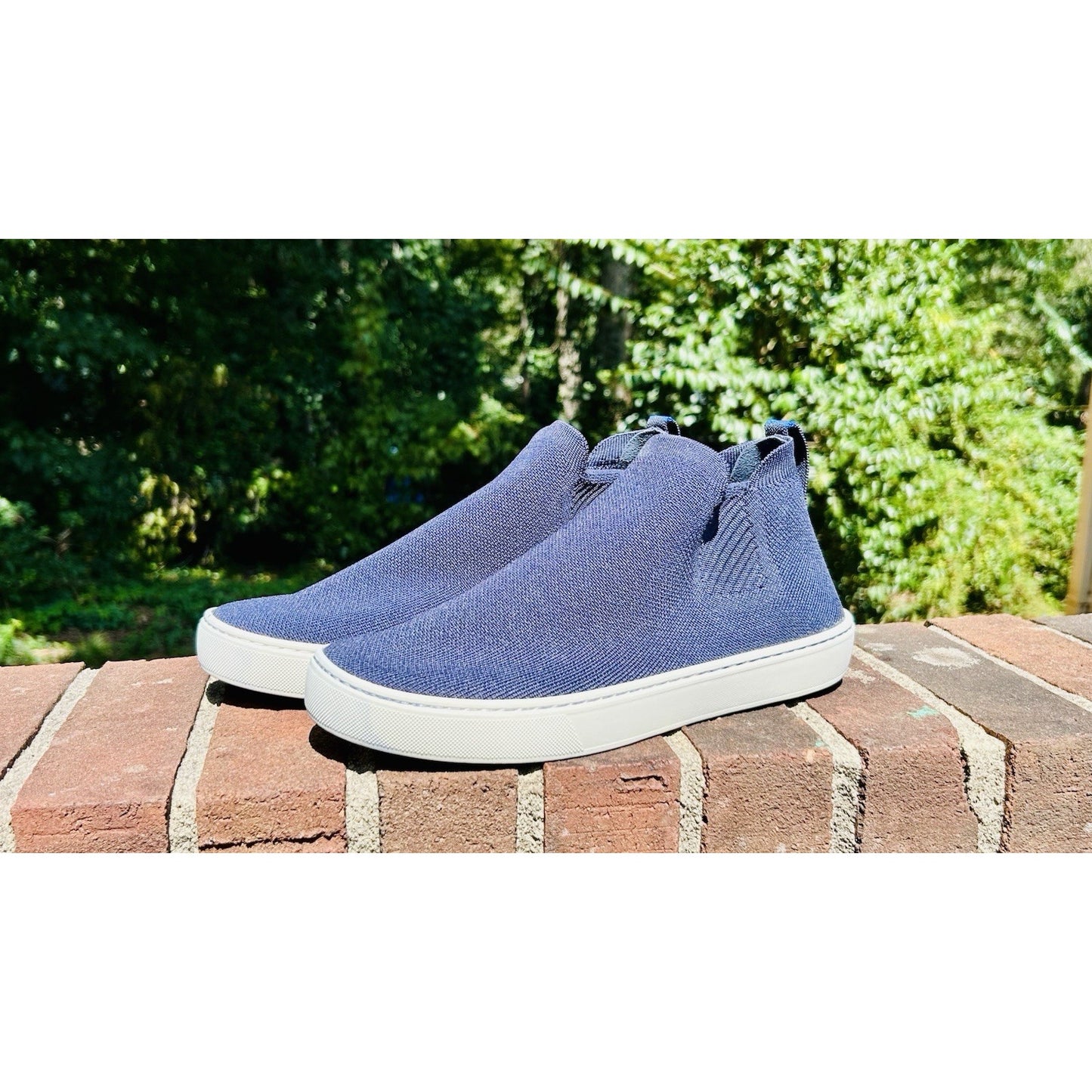 Rothy’s Women’s The Chelsea Pull-On High Top Ankle Boots Nightfall Navy Blue 9.5