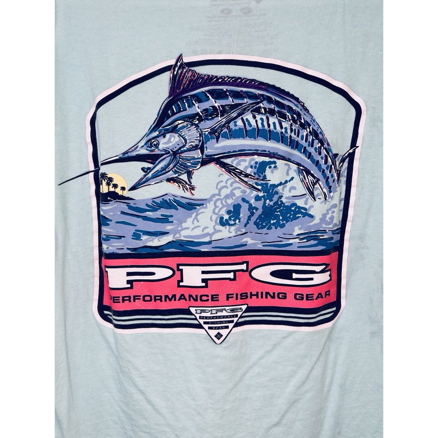 Columbia Men's Medium M Short Sleeve PFG Graphic Tee T Shirt