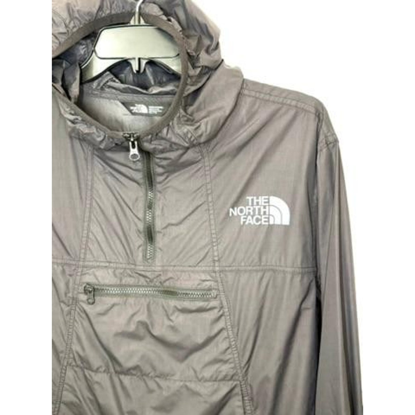The North Face Fanorak Windbreaker Jacket Mens XL Black Pullover Anorak Hooded