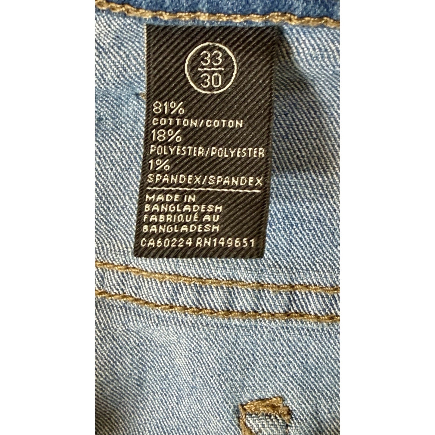 Buffalo David Bitton Men’s Slim Straight Stretch Evan-X Size 33x30 Jeans/Denim