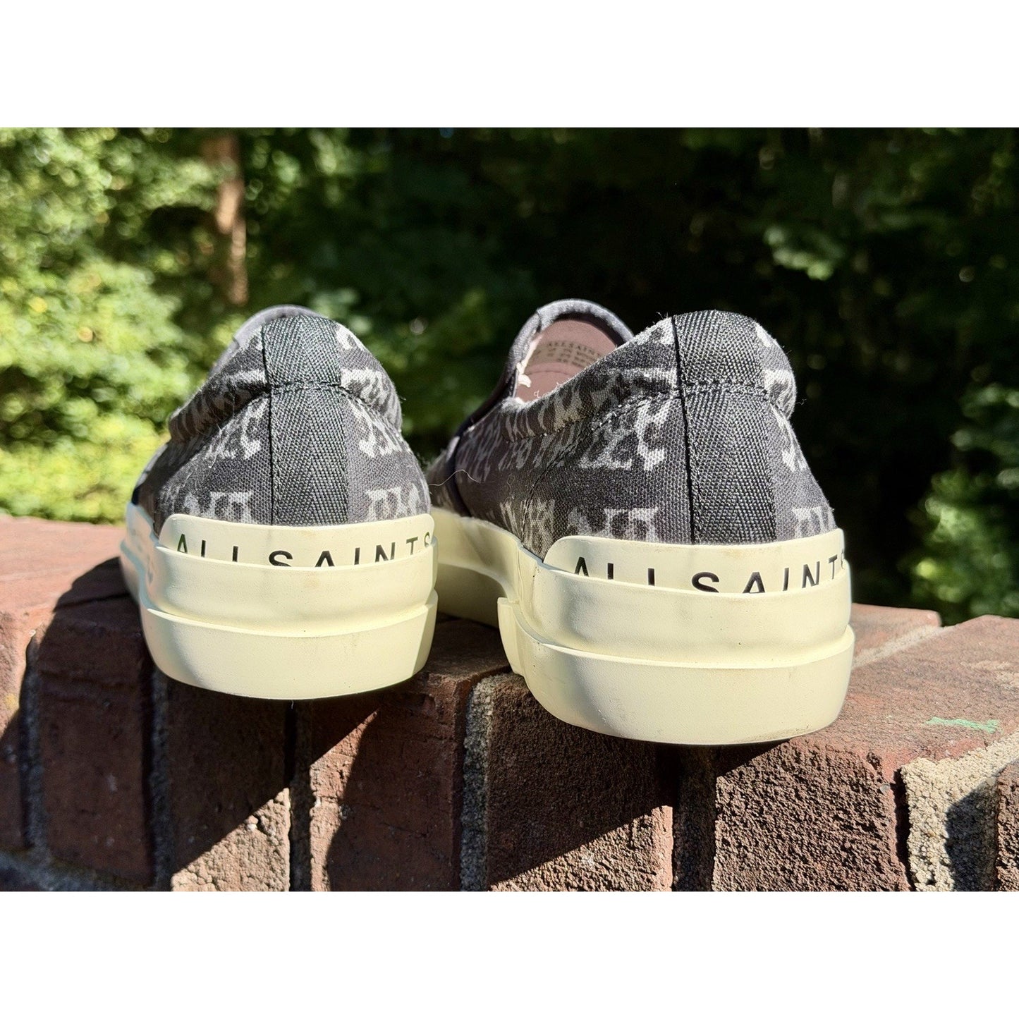 Allsaints London Spitalfields Slip On Cube Low Top Sneakers Men's 12 US 45 EU