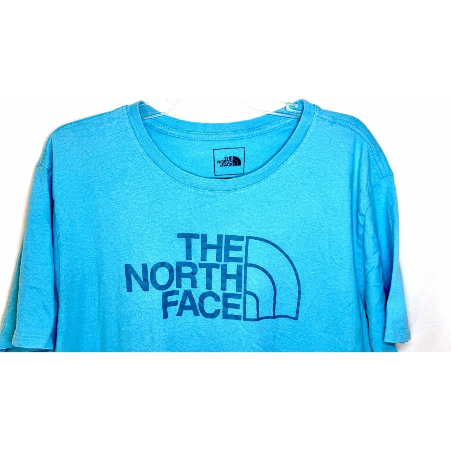 The North Face Shirt XXL Men Crew Neck Short Sleeve Casual Blue Dome