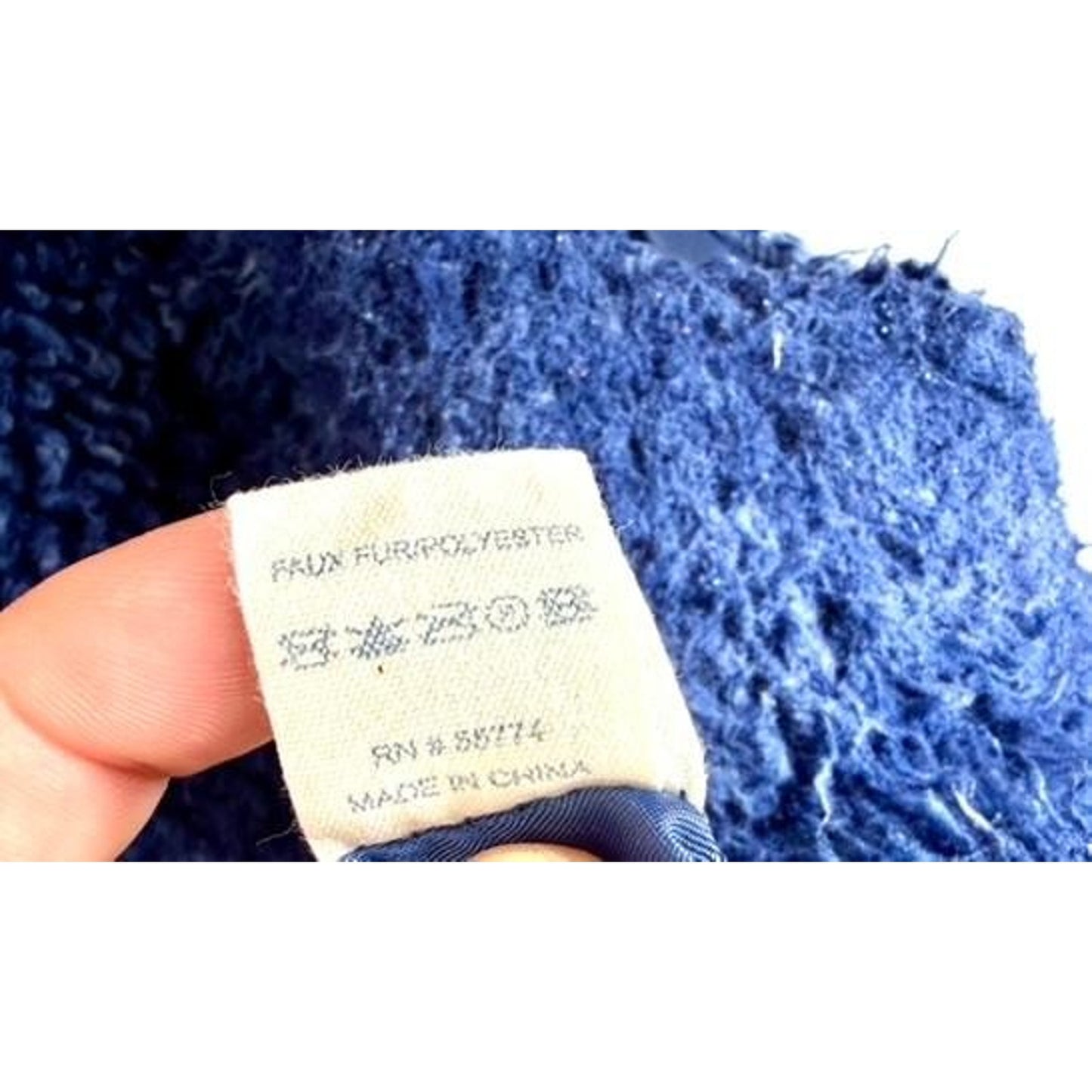 Simply Southern Sherpa Fleece Vest Womens Medium Blue Full Zip Faux Fur Collar