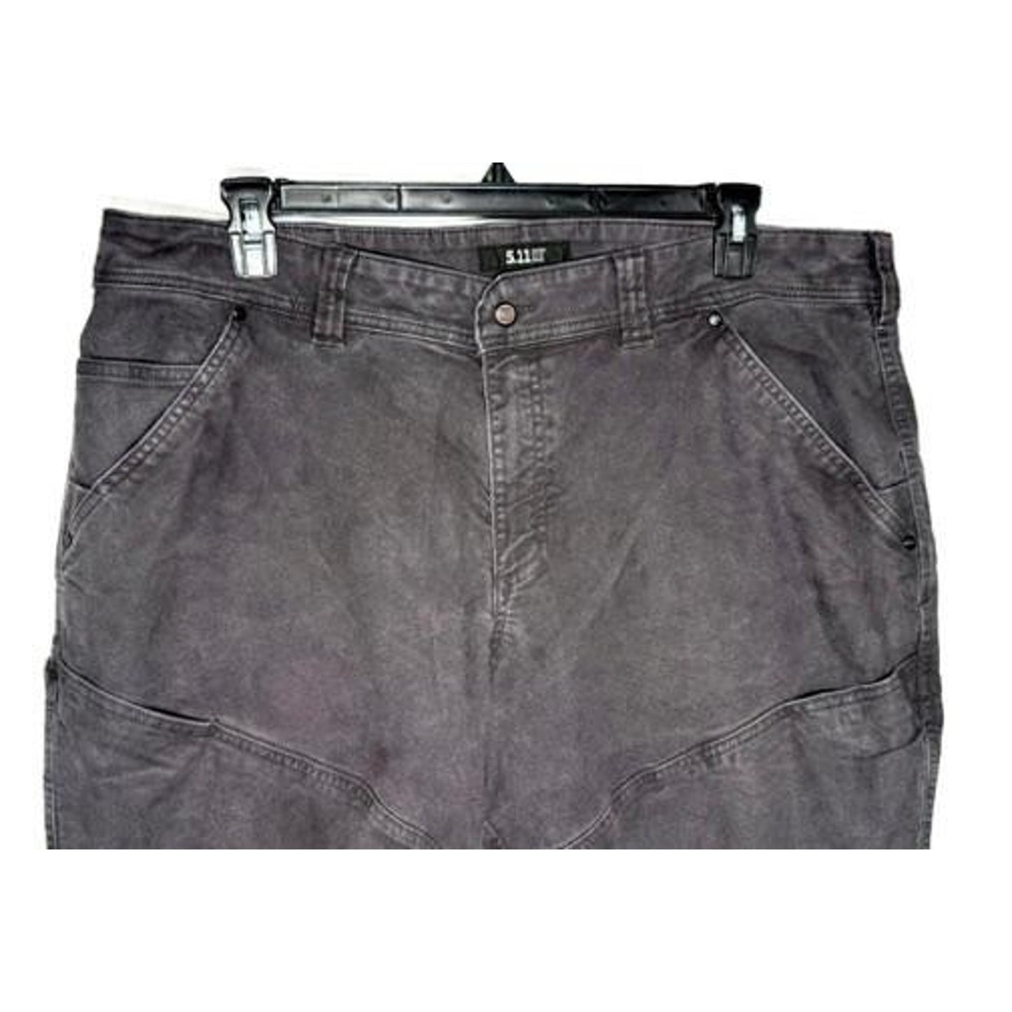 5.11 Tactical Mens Pants 42x30 Gray Canvas Utility Cargo Workwear Outdoor