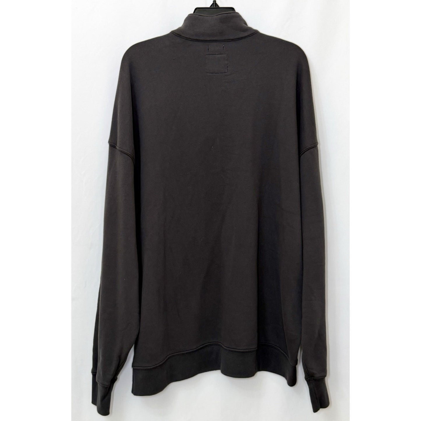 Abercrombie & Fitch Men's XXL Black Essential Half Zip Sweatshirt Moose Logo XL