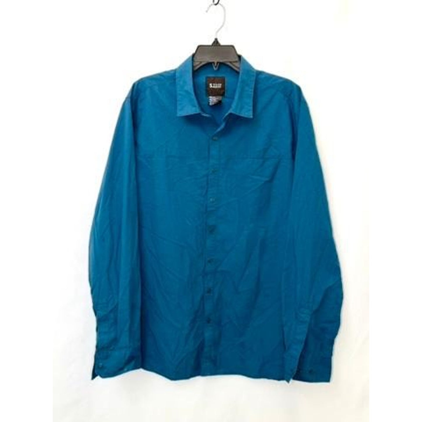 5.11 Tactical Shirt Mens Large Blue Long Sleeve Snap Button Casual Outdoor