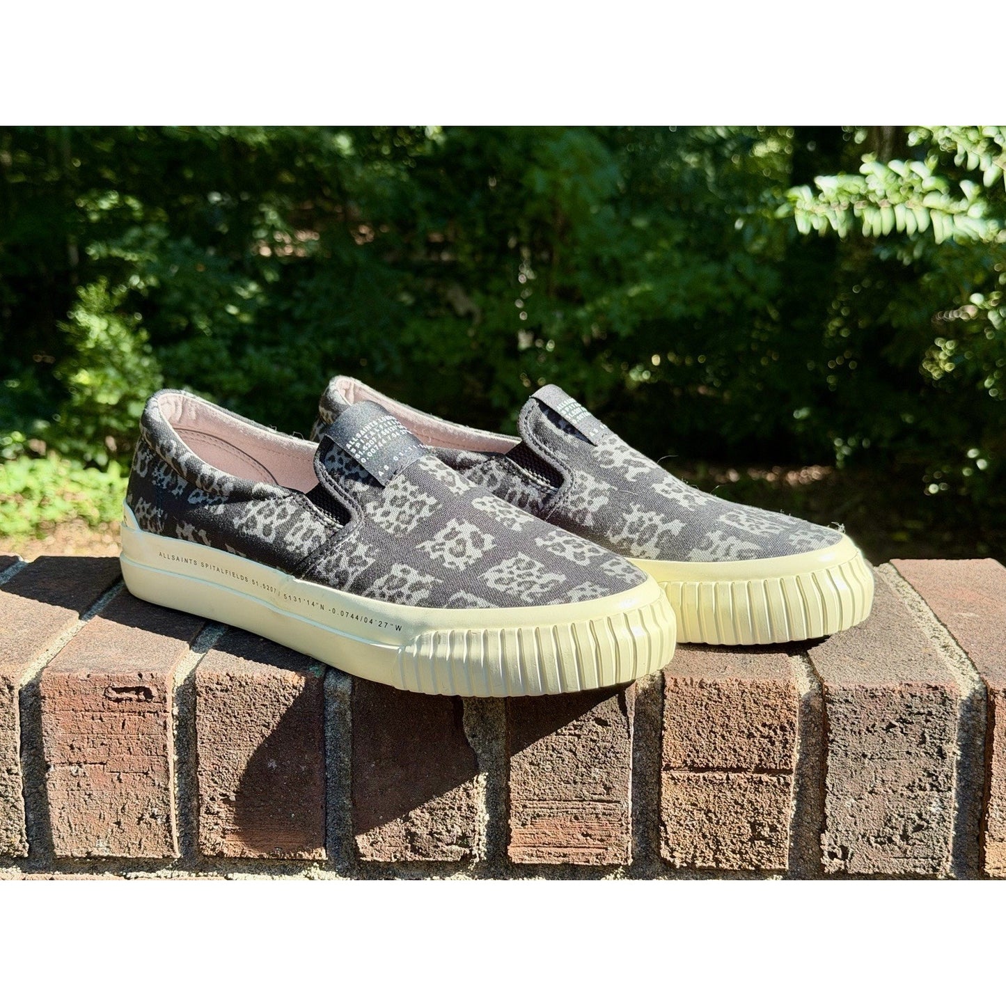 Allsaints London Spitalfields Slip On Cube Low Top Sneakers Men's 12 US 45 EU