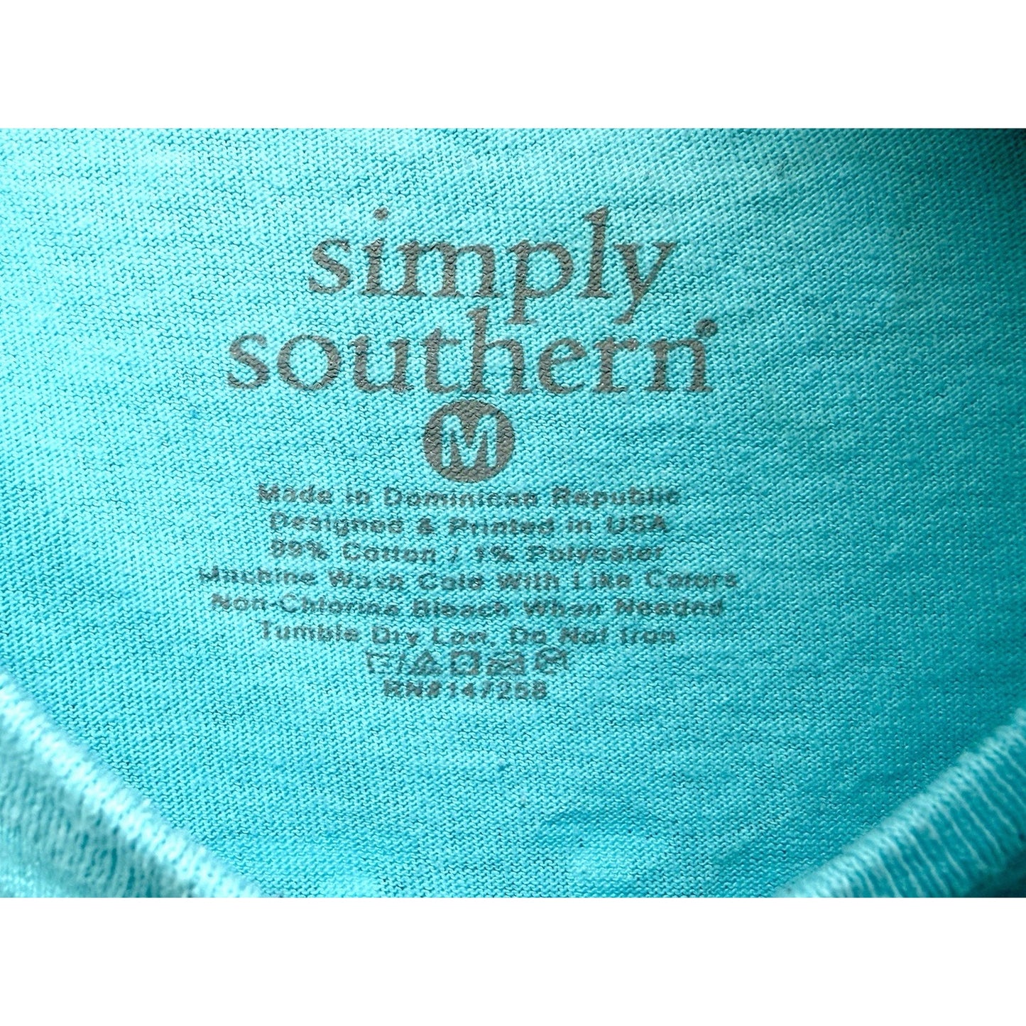Simply Southern Simple Life Jeep Mountain T-Shirt Womens Medium Blue Tee