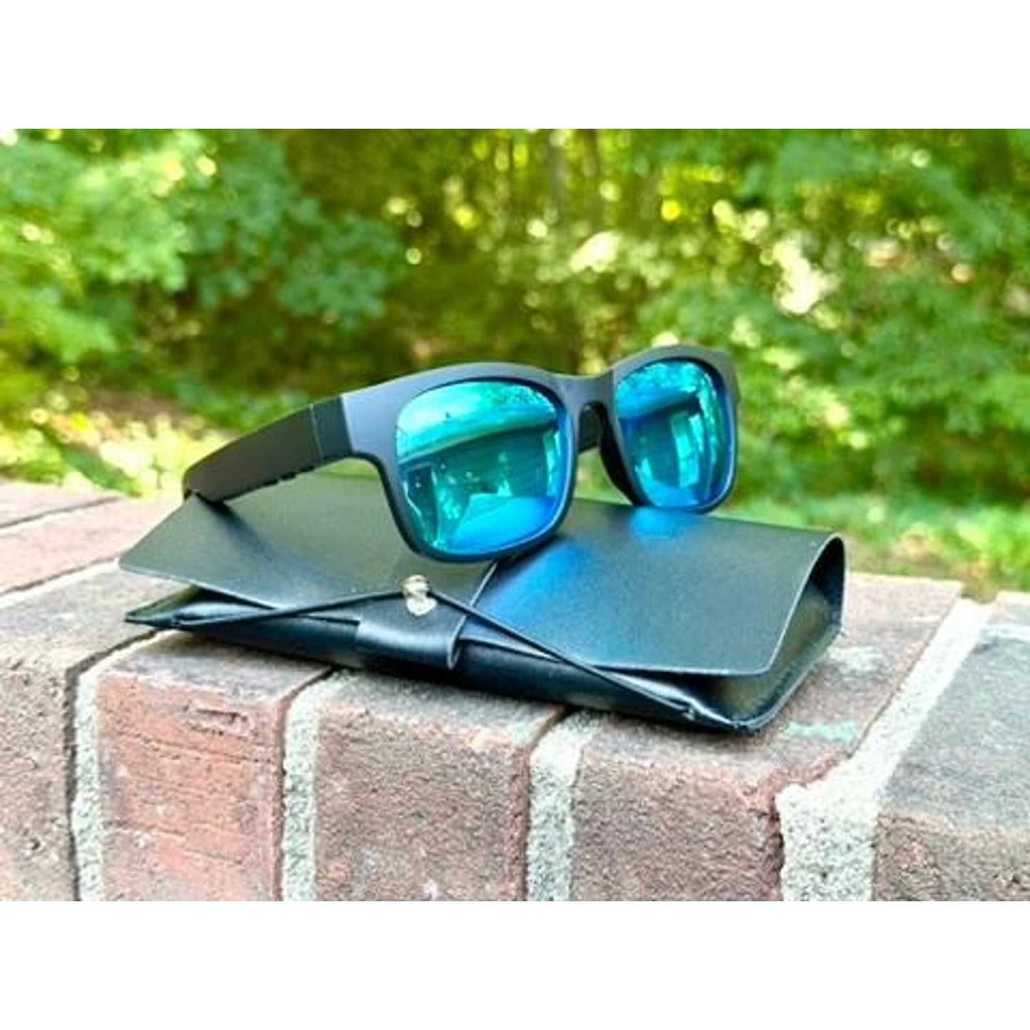 Bluetooth Smart Sunglasses Wireless Audio Music Matte Black Blue Green Mirror