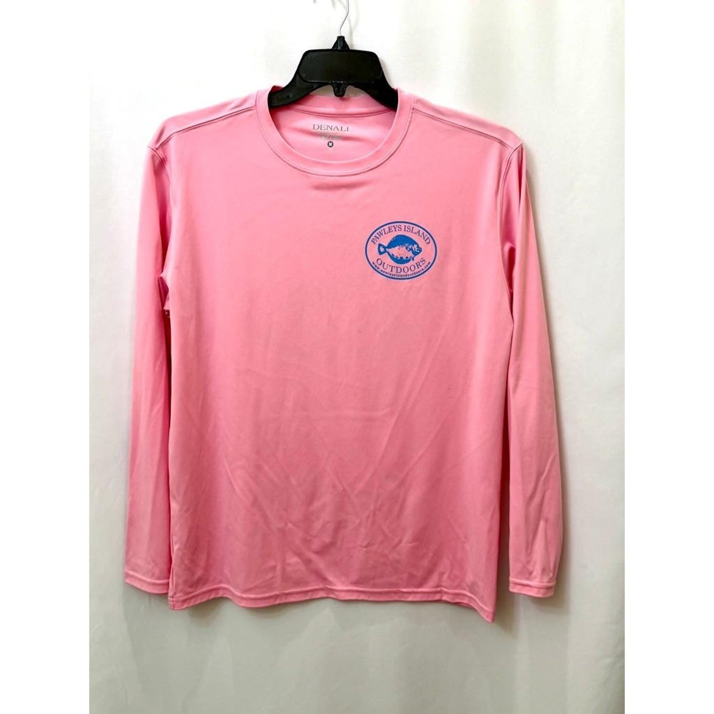 Denali Performance Apparel Pawleys Island Outdoors Fishing Shirt Pink Mens M L/S