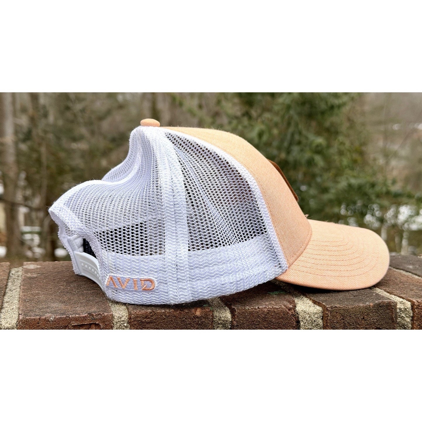 AVID Fishing Layday Trucker Hat Snapback Mesh Back Fish Hook Patch